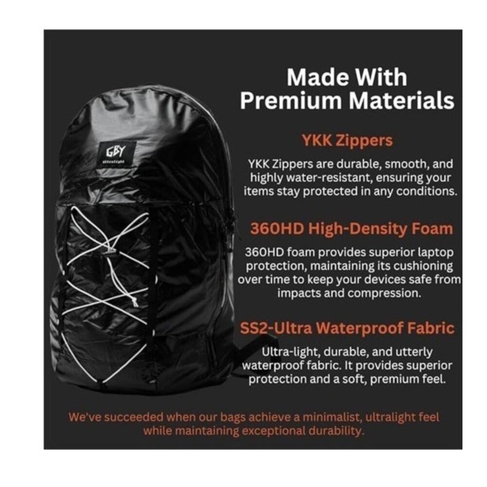 Ultralight Laptop Day Pack, Backpack, Bag 20 L - Picture 6 of 6